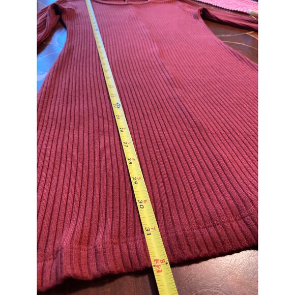 Reformation Jeans Ribbed Stretchy Dress Burnt Orange/Brown SZ S. Made in USA. - Picture 6 of 6